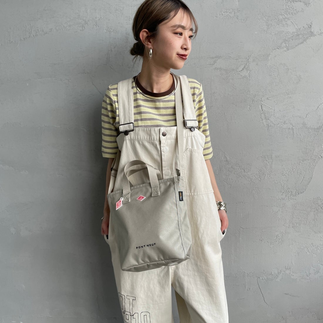 DANTON [ダントン] PONT NEUF コーデュラキャンバス 2WAYトートバッグ [PONT-NEUF] OYSTER WHT