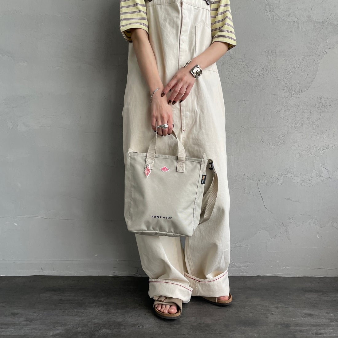 DANTON [ダントン] PONT NEUF コーデュラキャンバス 2WAYトートバッグ [PONT-NEUF] OYSTER WHT