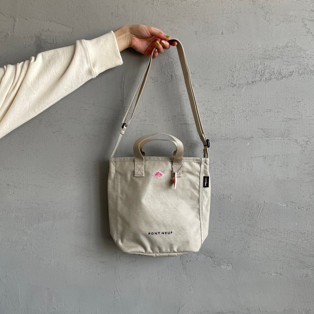 DANTON [ダントン] PONT NEUF コーデュラキャンバス 2WAYトートバッグ [PONT-NEUF] OYSTER WHT