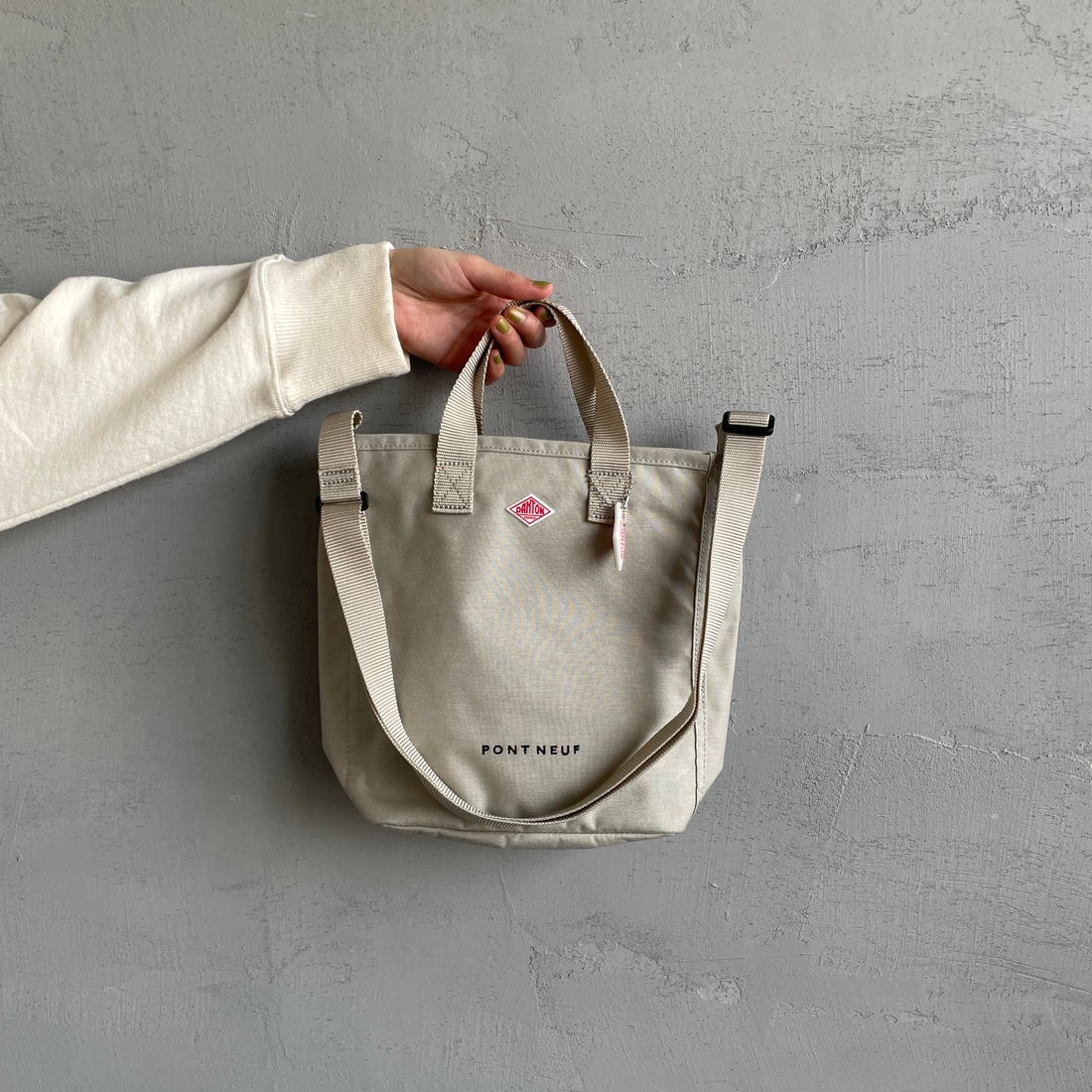 DANTON [ダントン] PONT NEUF コーデュラキャンバス 2WAYトートバッグ [PONT-NEUF] OYSTER WHT