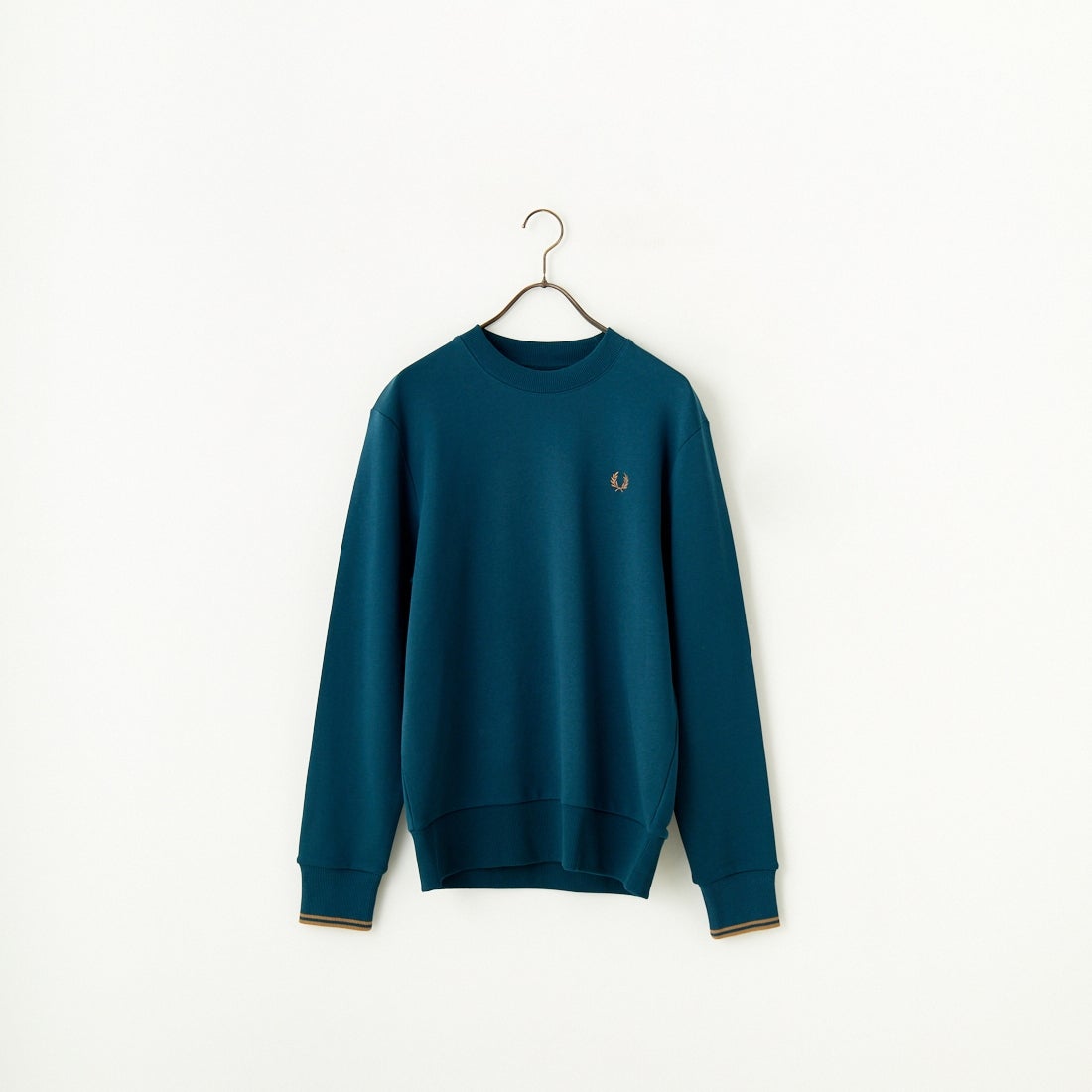 FRED PERRY [フレッドペリー] ワンポイント刺繍 クルーネックスウェット [M7535] Z48 DARKPE