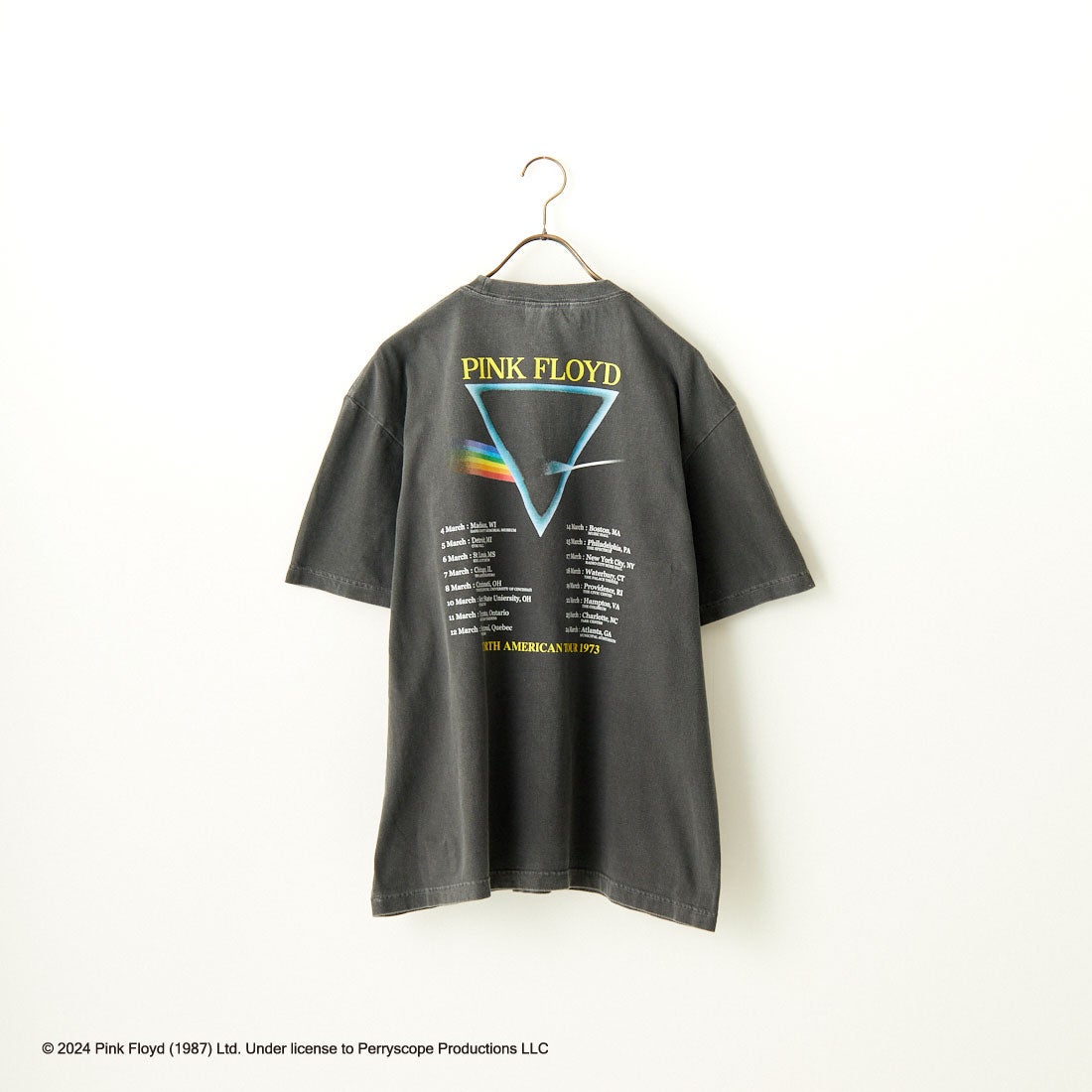 GOOD ROCK SPEED [グッドロックスピード] 別注 PINK FLOYD ロックプリントTシャツ [INTN-007-JF] CHARCOAL