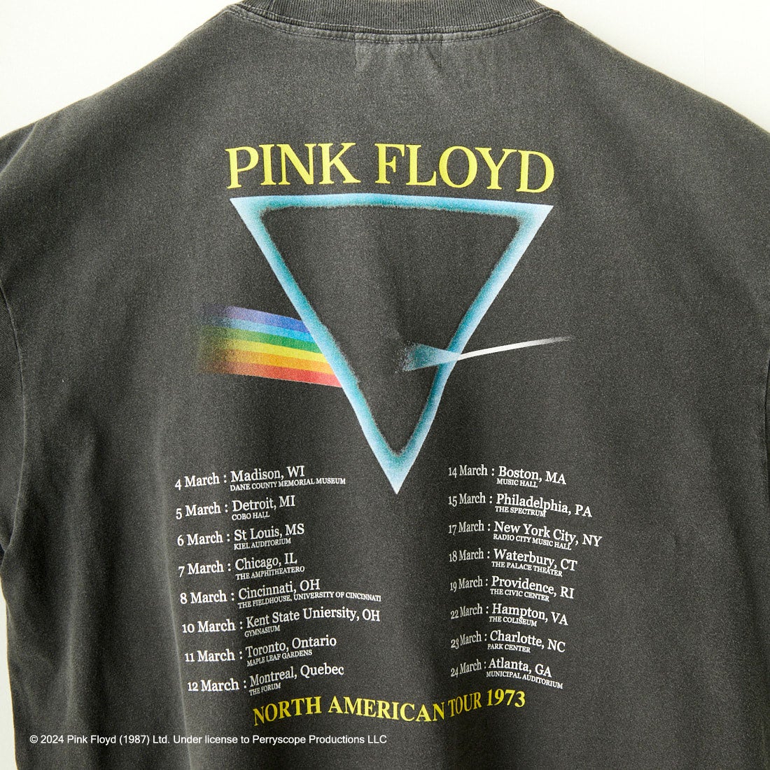GOOD ROCK SPEED [グッドロックスピード] 別注 PINK FLOYD ロックプリントTシャツ [INTN-007-JF] CHARCOAL