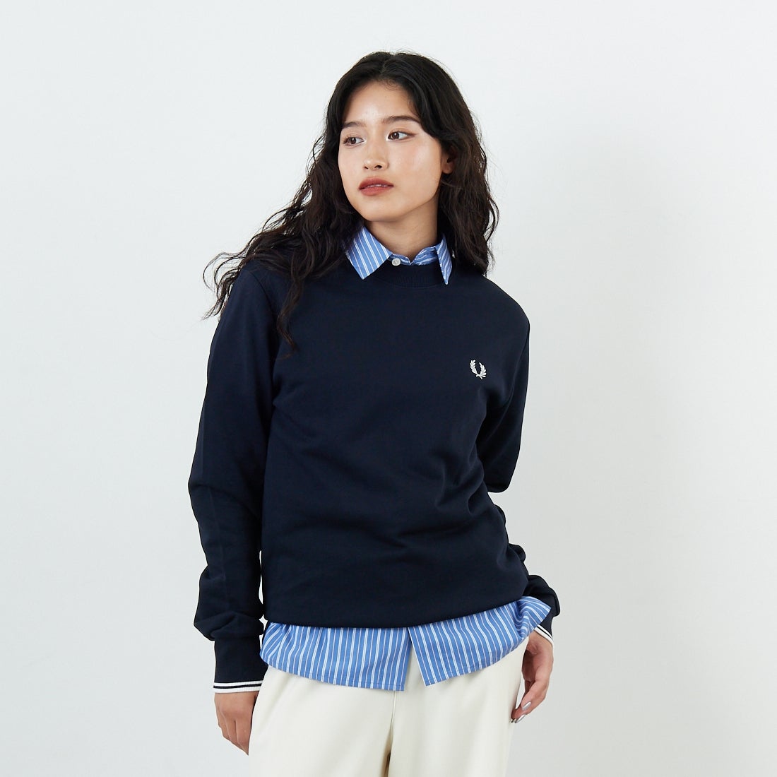 248 NAVY&&モデル身長：162cm 着用サイズ：S&&