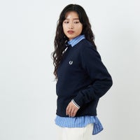 FRED PERRY [フレッドペリー] ワンポイント刺繍 クルーネック 