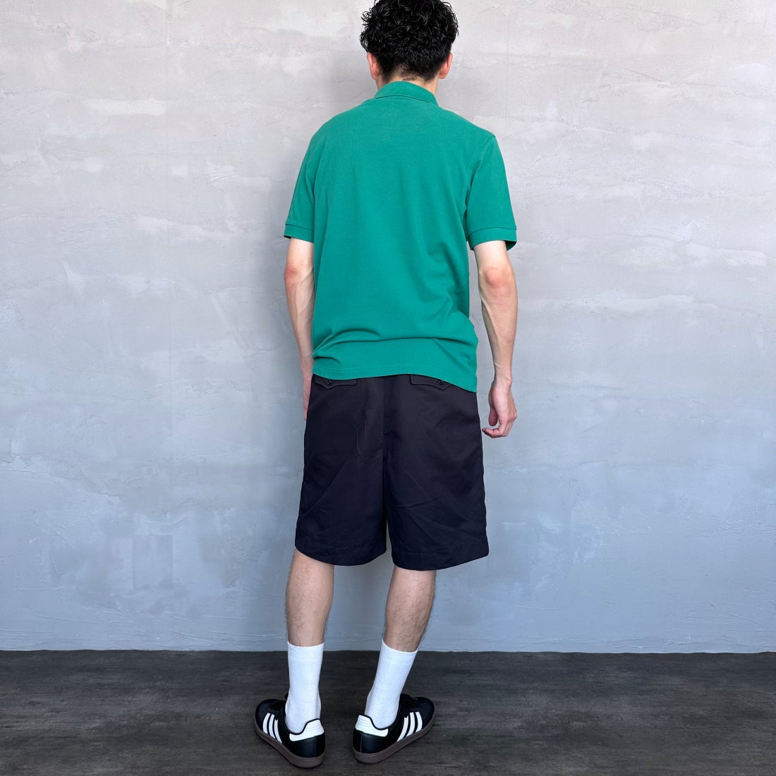 FRED PERRY [フレッドペリー] 鹿の子ポロシャツ [M6000] Y37 LABEL &&モデル身長：168cm 着用サイズ：M&&