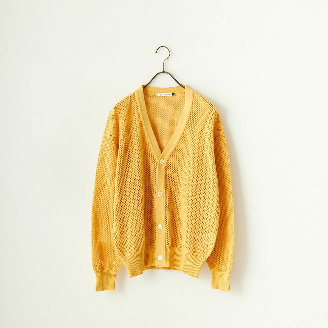 Noir Fabrik [ヌワールファブリック] コンパクトメッシュカーディガン [NF-241-015] S.YEL