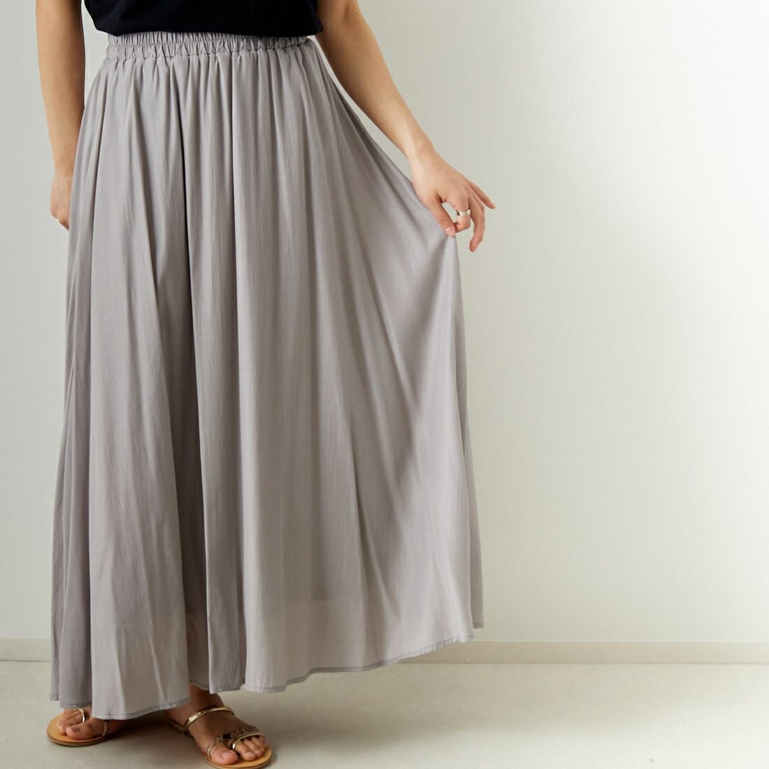 Jf Ready Made [ジェイエフレディメイド] エアリースカート [963-27201] 45 ﾌﾞﾗｳﾝ