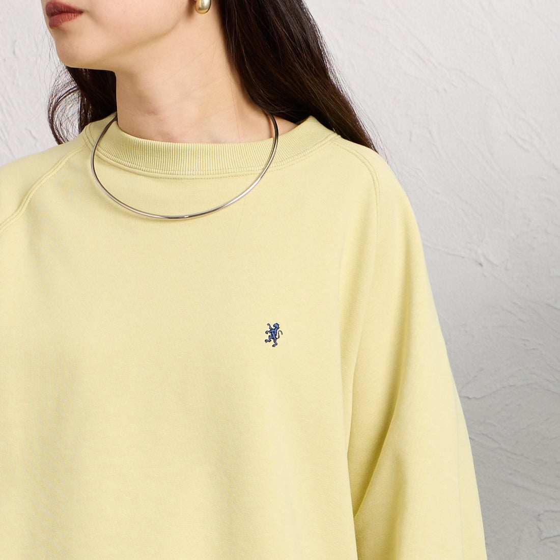 Gymphlex [ジムフレックス] スウィングスリーブ クルーネックプルオーバー [GY-C0291TCA] YELLOW &&モデル身長：150cm 着用サイズ：12&&