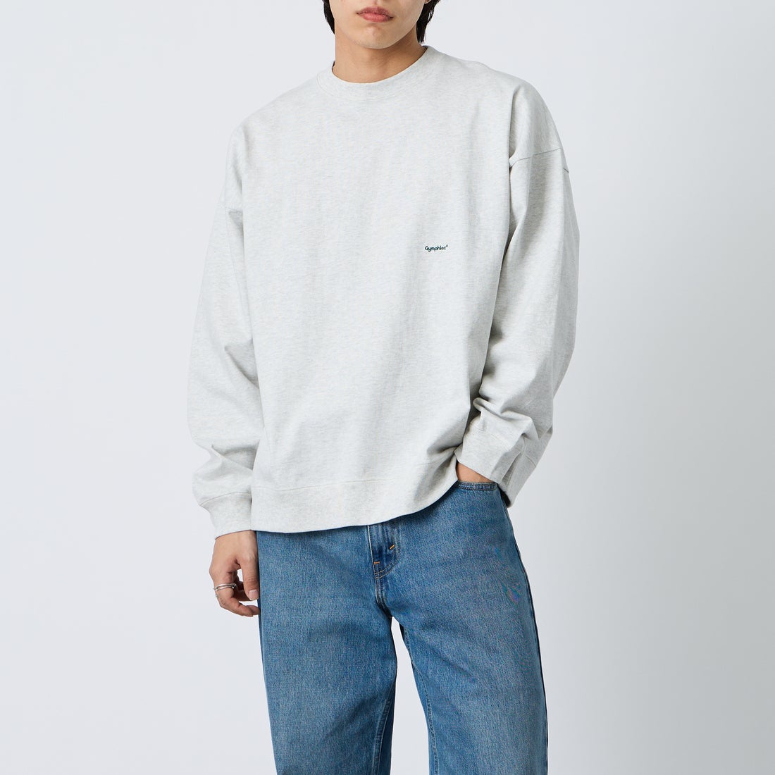 H.LT.GREY&&モデル身長：179cm 着用サイズ：L&&