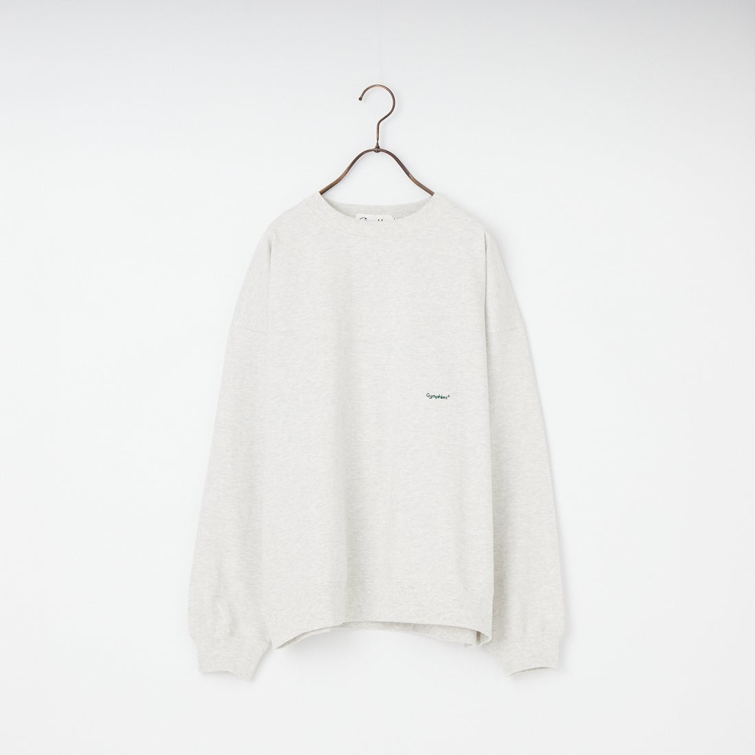 Gymphlex [ジムフレックス] ロゴ刺繍 ロングスリーブTシャツ [GY-C0102HWJ] H.LT.GREY