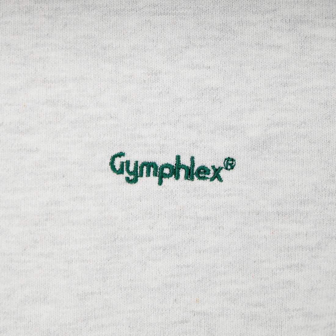 Gymphlex [ジムフレックス] ロゴ刺繍 ロングスリーブTシャツ [GY-C0102HWJ] H.LT.GREY