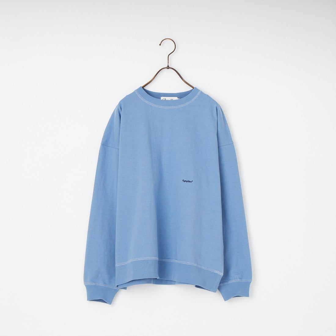 Gymphlex [ジムフレックス] ロゴ刺繍 ロングスリーブTシャツ [GY-C0102HWJ] DK.SAX