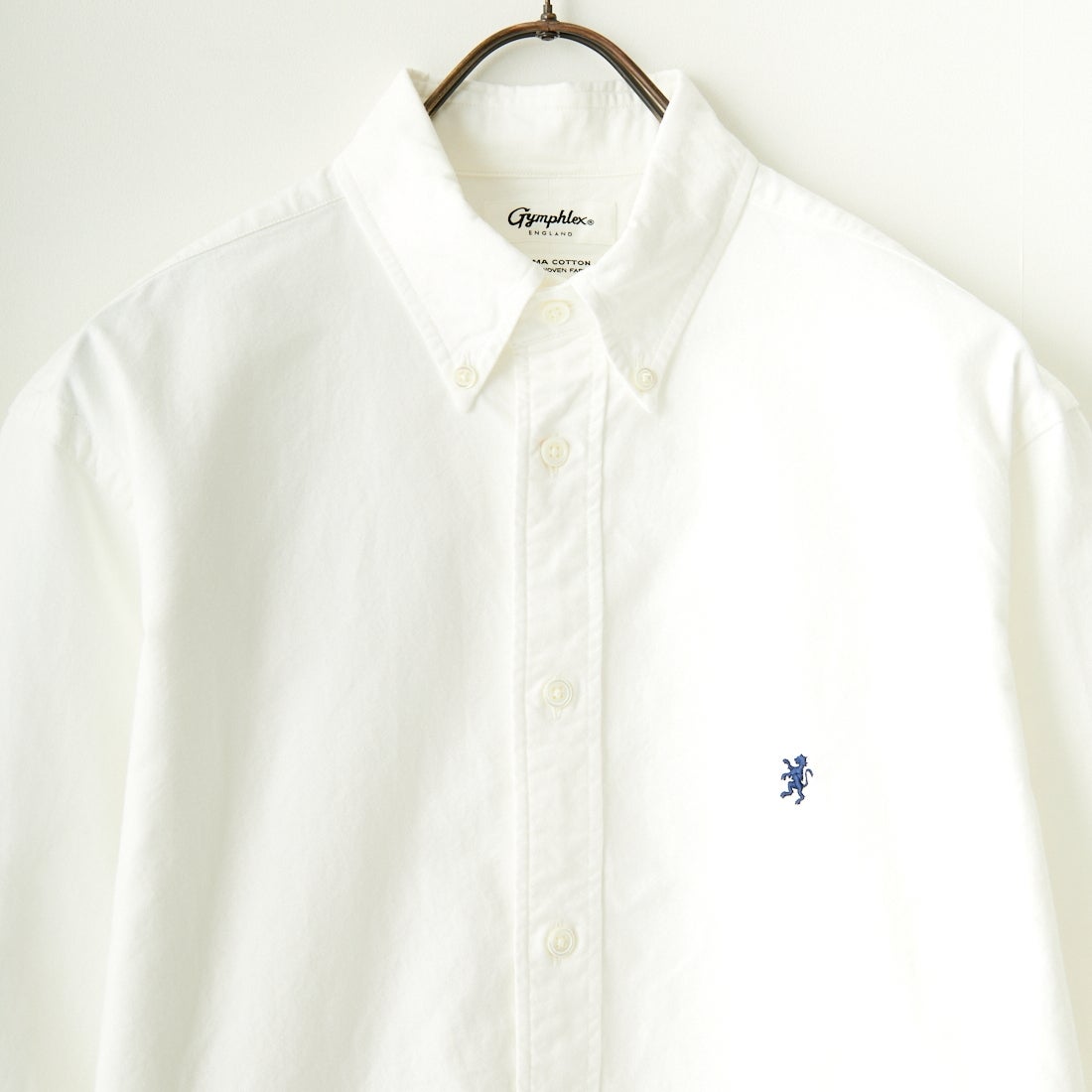 Gymphlex [ジムフレックス] ボタンダウンシャツ [GY-B0196SOX] WHITE