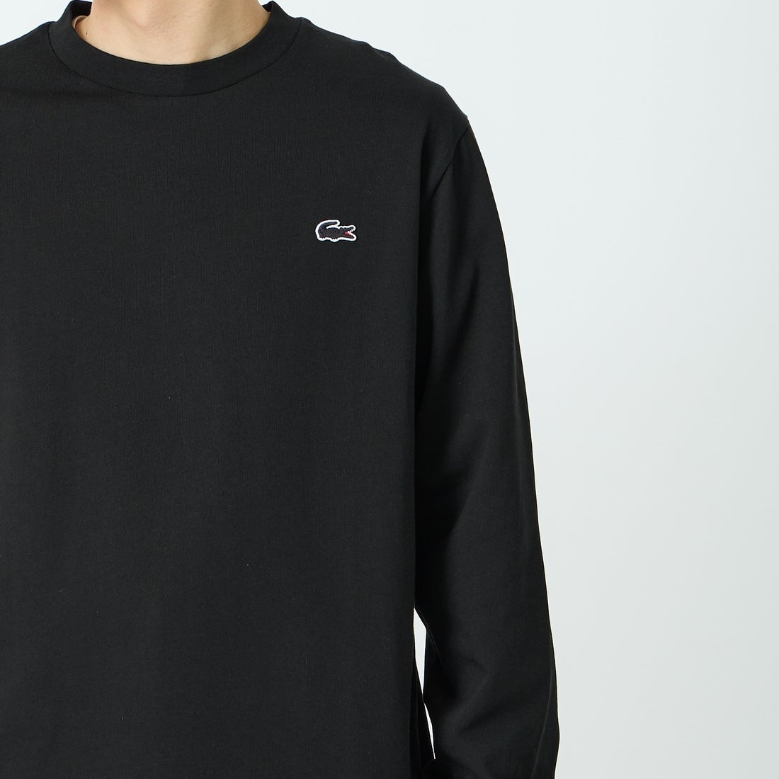 LACOSTE [ラコステ] ベーシックロングスリーブTシャツ [TH5583] 031 BLACK