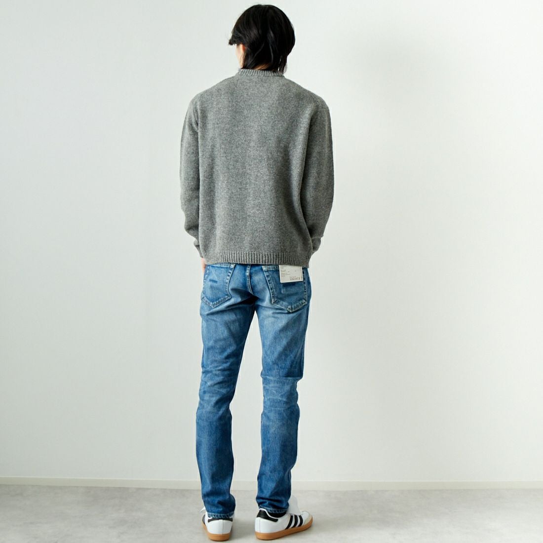 YANUK [ヤヌーク] スリムテーパード VINCENT2/ヴィンセント2 [57241001] OBL &&モデル身長：179cm 着用サイズ：29&&