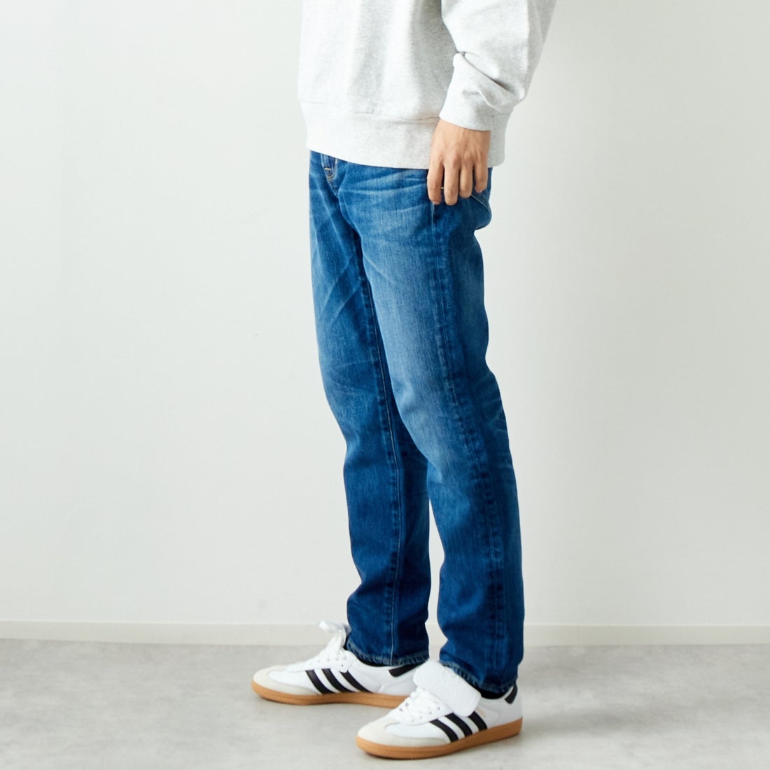 YANUK [ヤヌーク] テーパード PHILIP2/フィリップ2 [57241003] OBL &&モデル身長：179cm 着用サイズ：30&&