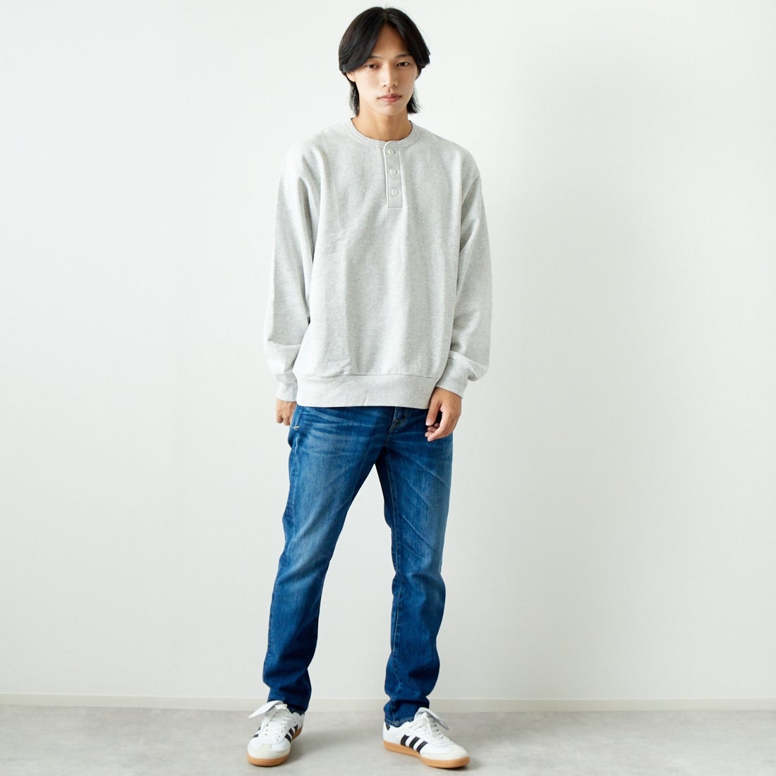 YANUK [ヤヌーク] テーパード PHILIP2/フィリップ2 [57241003] OBL &&モデル身長：179cm 着用サイズ：30&&