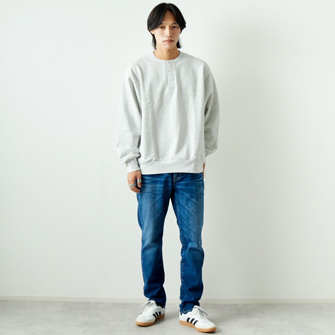 YANUK [ヤヌーク] テーパード PHILIP2/フィリップ2 [57241003] OBL &&モデル身長：179cm 着用サイズ：30&&