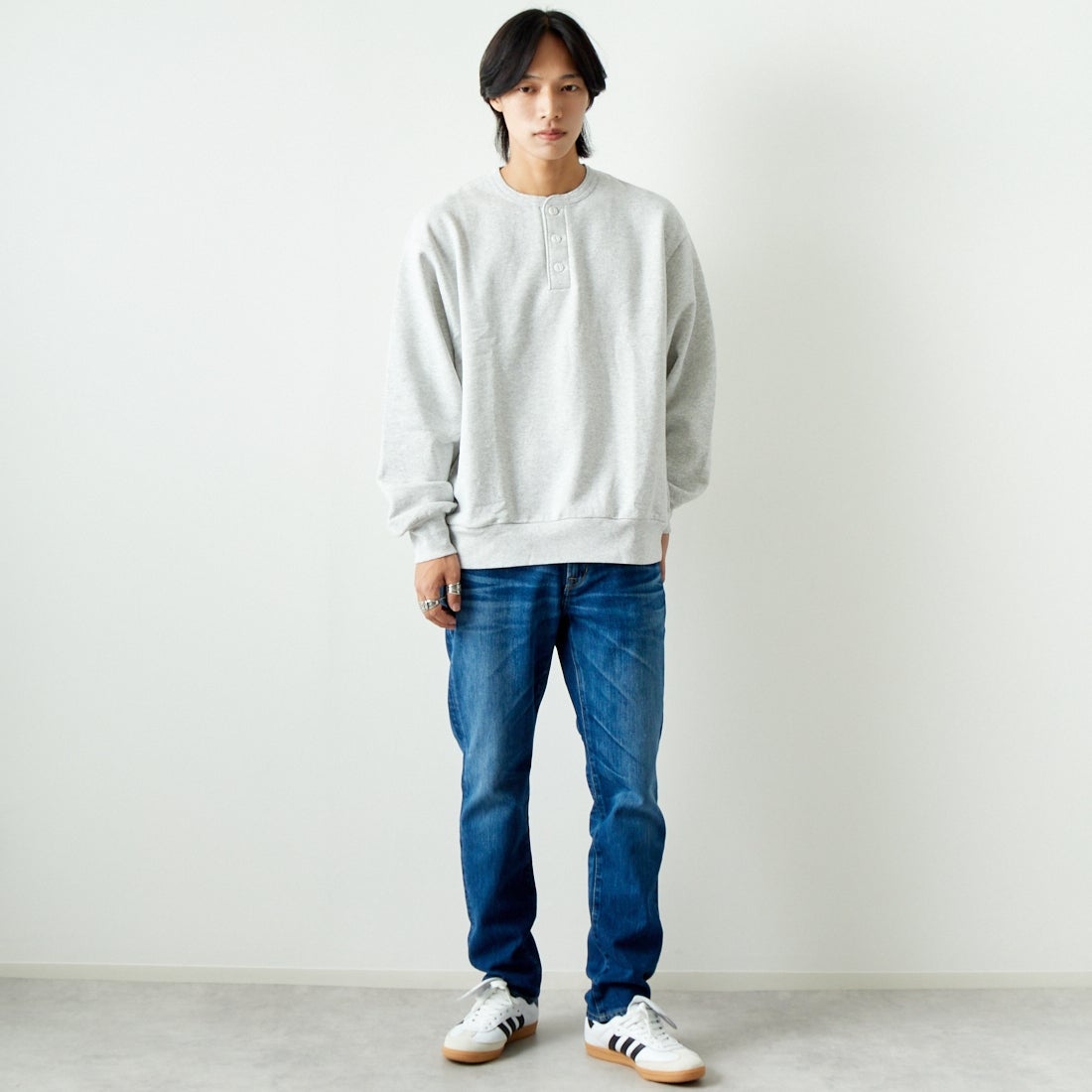 YANUK [ヤヌーク] テーパード PHILIP2/フィリップ2 [57241003] OBL &&モデル身長：179cm 着用サイズ：30&&