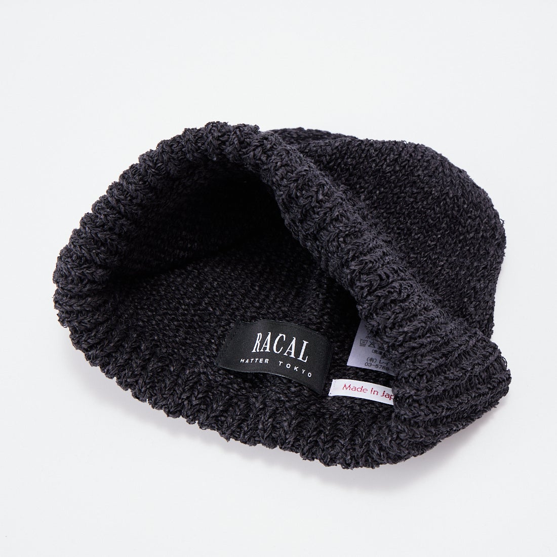 RACAL [ラカル] 和紙混紡ニットキャップ [RL-20-1097] BLACK