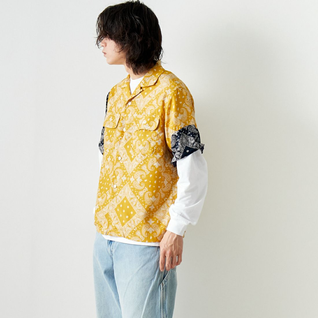 AiE [エーアイイー] ペイズリープリント ZPCシャツ [OT731]｜ジーンズ