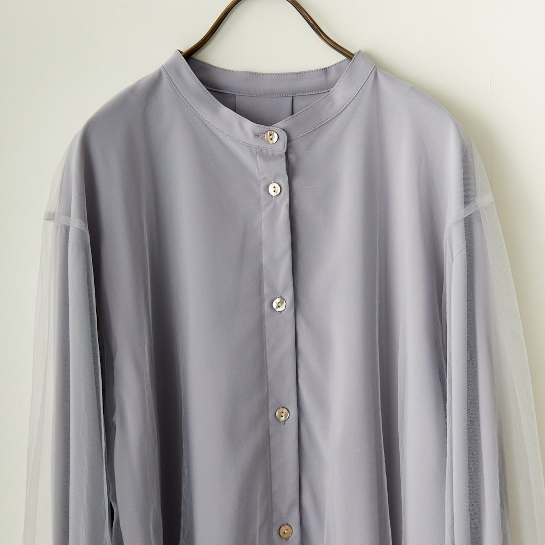 CHIGNON [シニヨン] チュールレイヤーシャツ [1641-011KK] GRAY