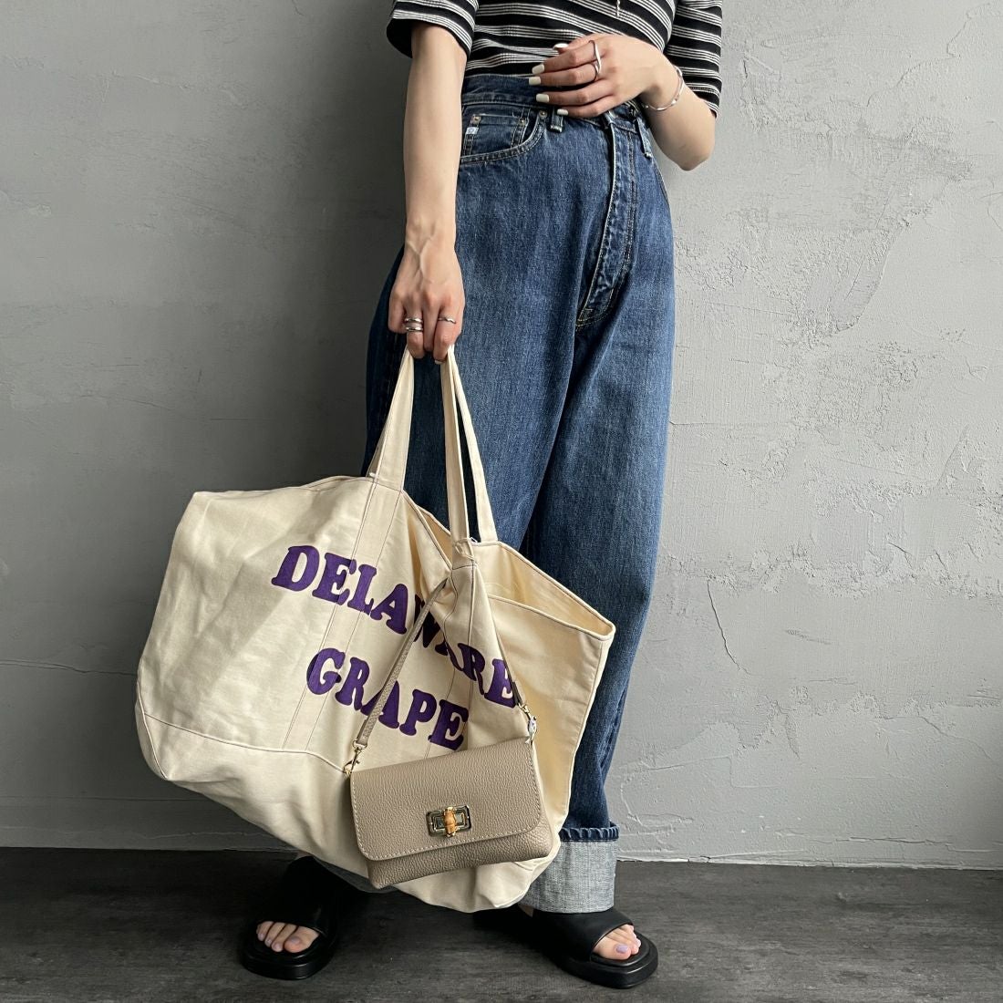 BAGMATI [バグマティ] ダックキャンバス トートバッグ [AN-230626] BEG/DELAWA