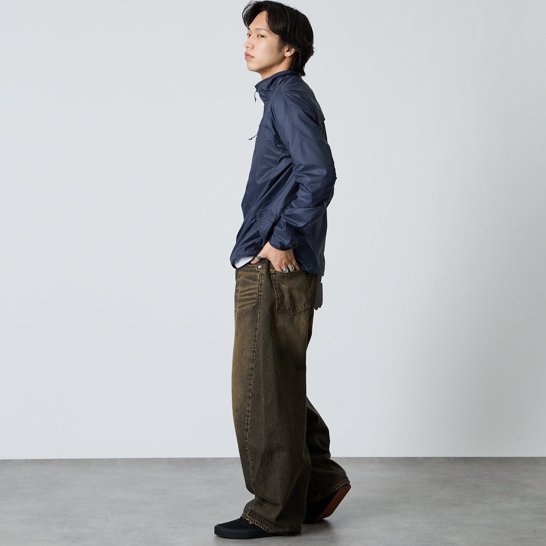 patagonia [パタゴニア] メンズ フーディニ スタッシュ ハーフジッププルオーバー [23410] SMDB &&モデル身長：179cm 着用サイズ：M&&