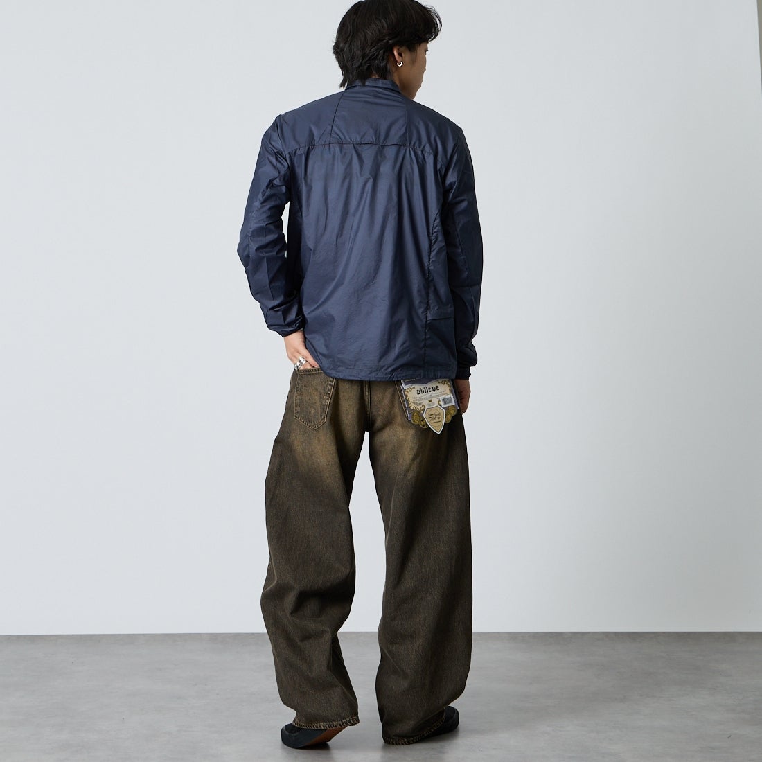 patagonia [パタゴニア] メンズ フーディニ スタッシュ ハーフジッププルオーバー [23410] SMDB &&モデル身長：179cm 着用サイズ：M&&