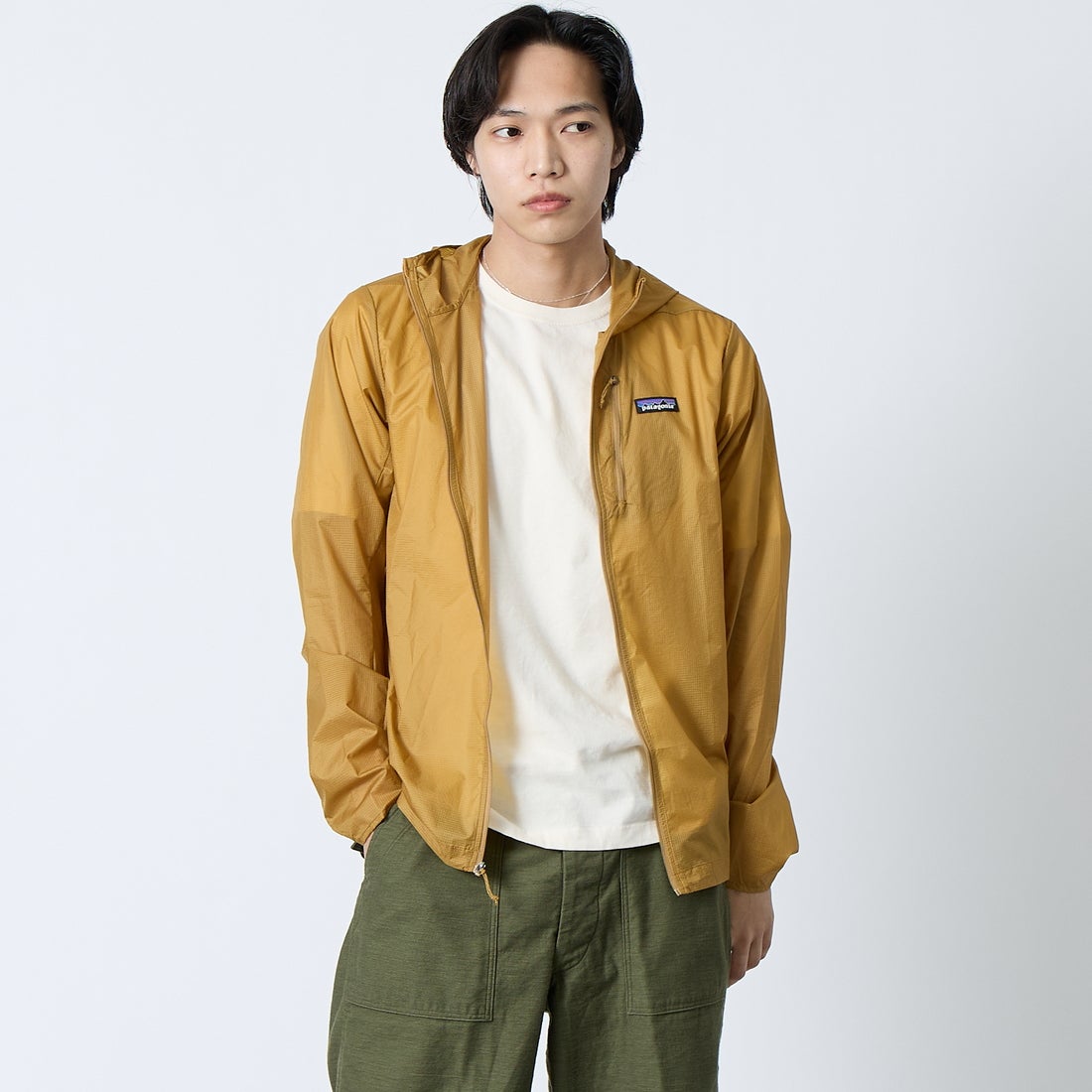 patagonia [パタゴニア] メンズ フーディニ ジャケット [24142] BCBN &&モデル身長：179cm 着用サイズ：M&&