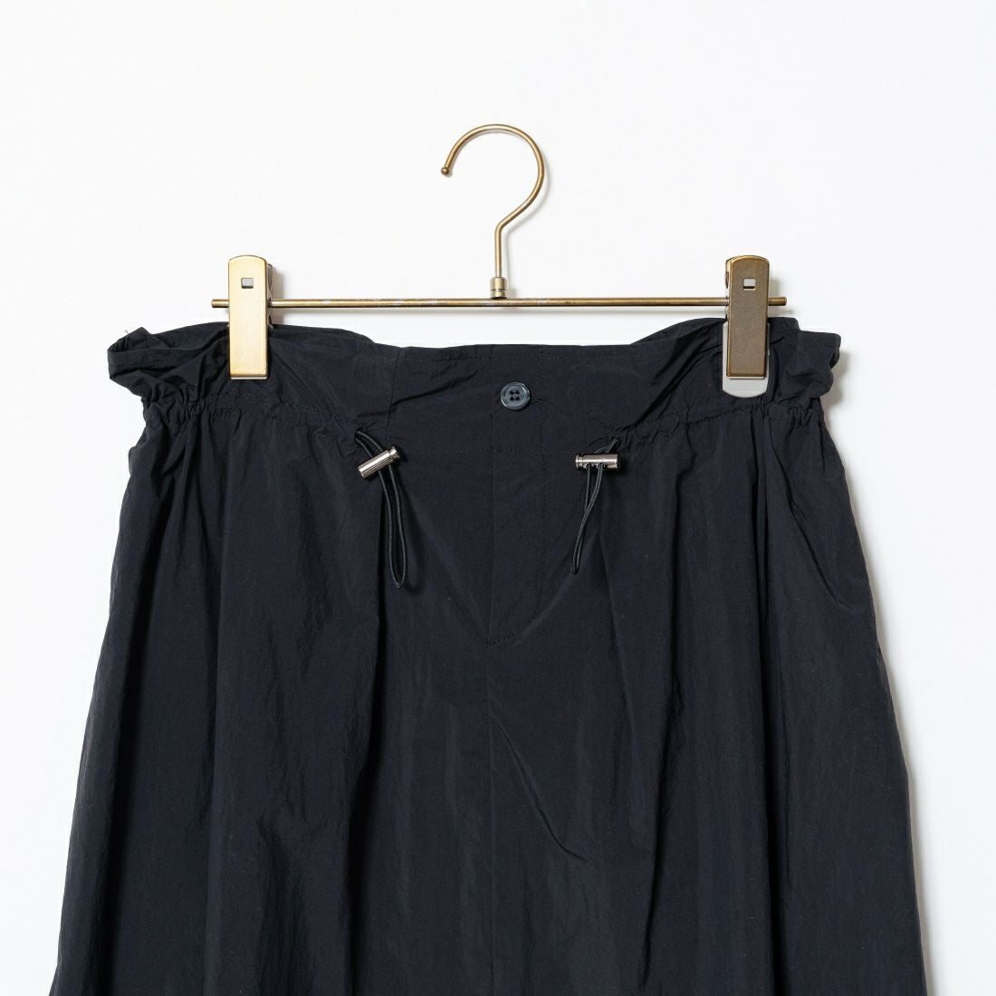 Jeans Factory Clothes [ジーンズファクトリークローズ] ドローコードギャザースカート [21241062] 004 ﾌﾞﾗｯｸ