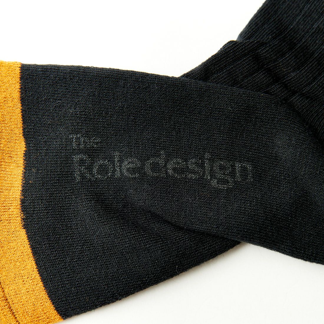 The Role design [ザ ロールデザイン] バイカラーリブソックス [RLD-666-239018] BLACK