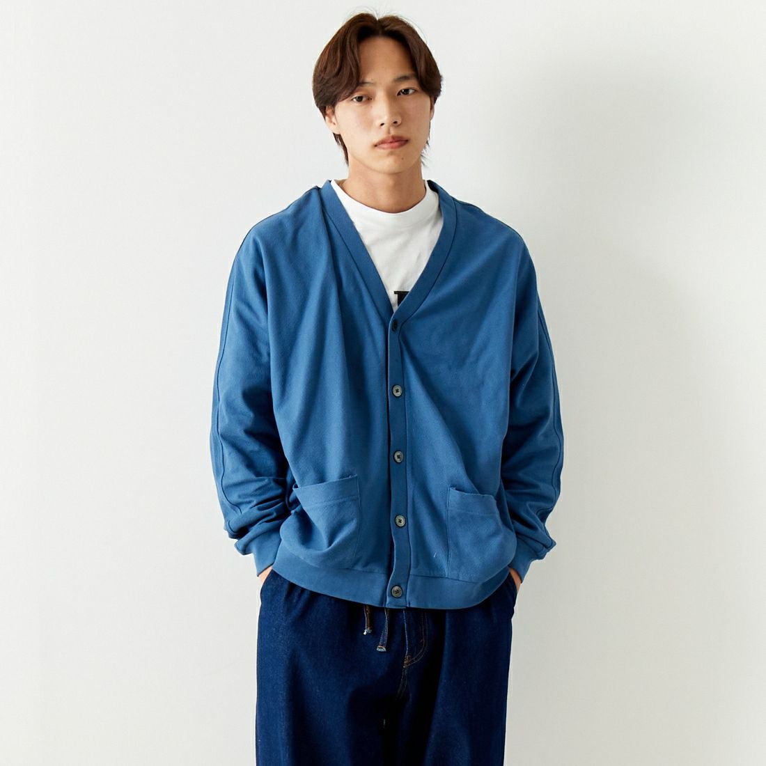 225 F.BLUE&&モデル身長：179cm 着用サイズ：2&&