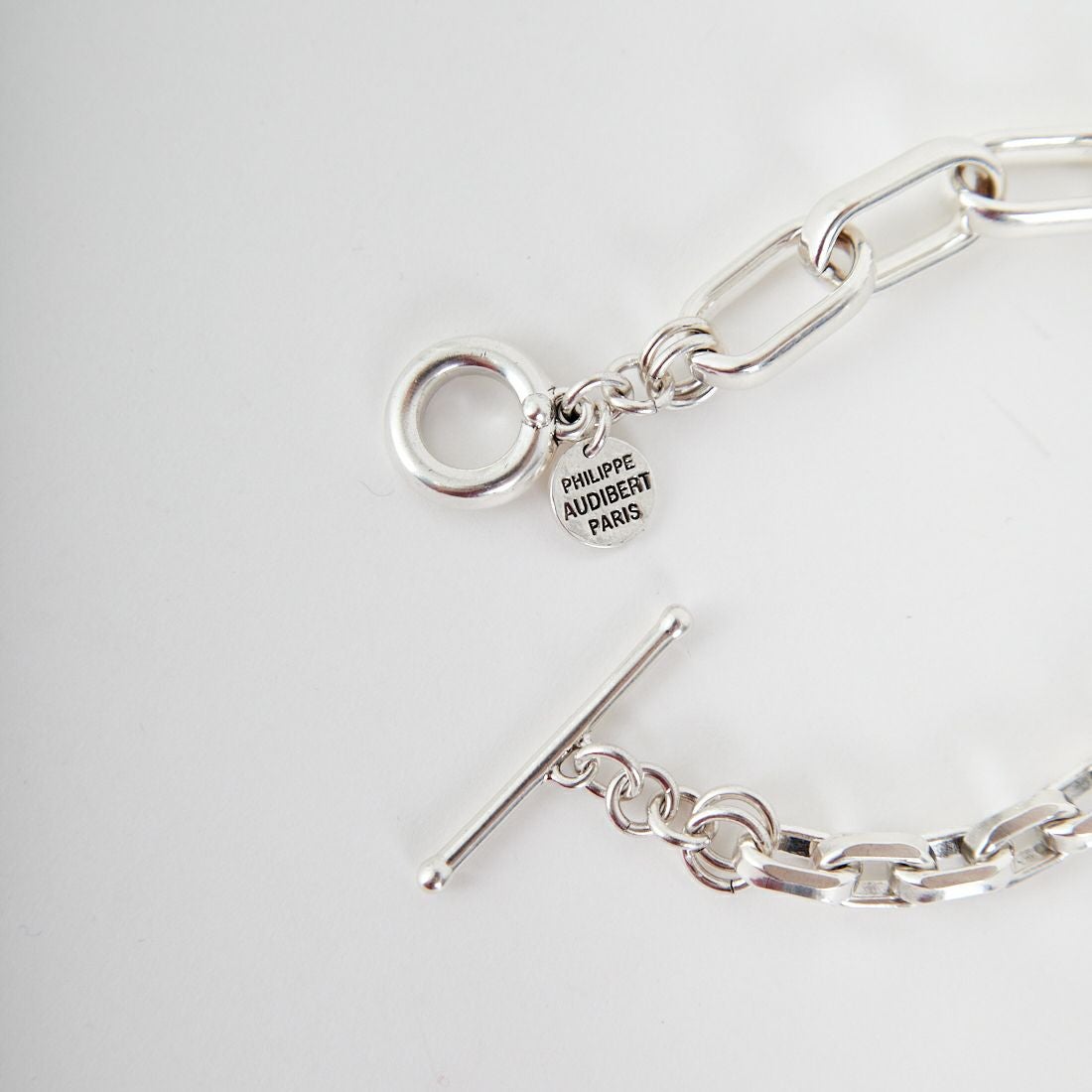PHILIPPE AUDIBERT [フィリップ オーディベール] PERAN DOUBLE LATION チェーンブレスレット [BR4993] SILVER