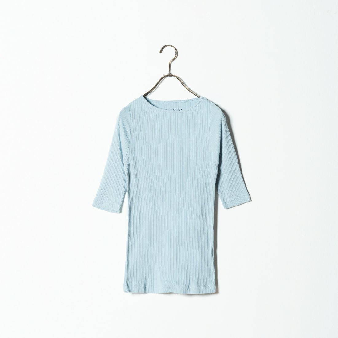 Noir Fabrik [ヌワールファブリック] ボートネックリブカットソー [JFS-C022] AQUA