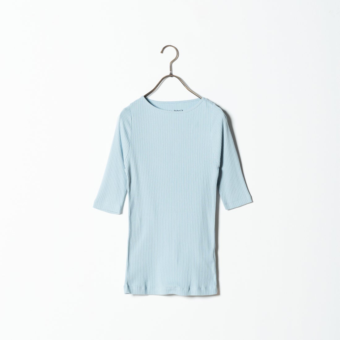 Noir Fabrik [ヌワールファブリック] ボートネックリブカットソー [JFS-C022] AQUA