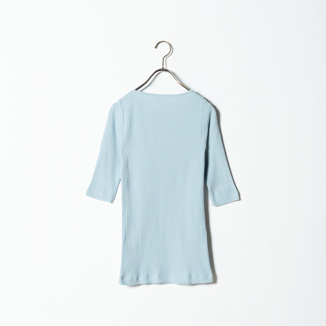 Noir Fabrik [ヌワールファブリック] ボートネックリブカットソー [JFS-C022] AQUA