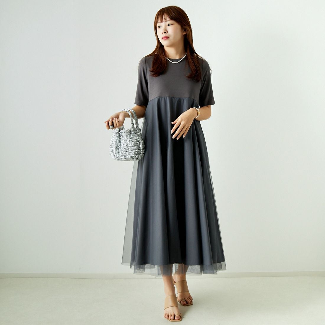 Jf Ready Made [ジェイエフレディメイド] Vネックワンピース [8544706