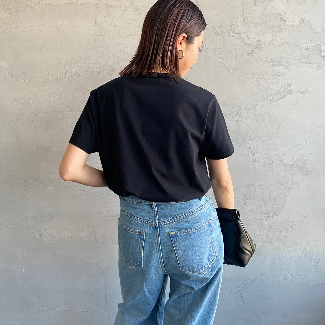 THE SHINZONE [ザ シンゾーン] コットンパックTシャツ [20SMSCU66] 00 MULTI &&モデル身長：163cm 着用サイズ：F0&&