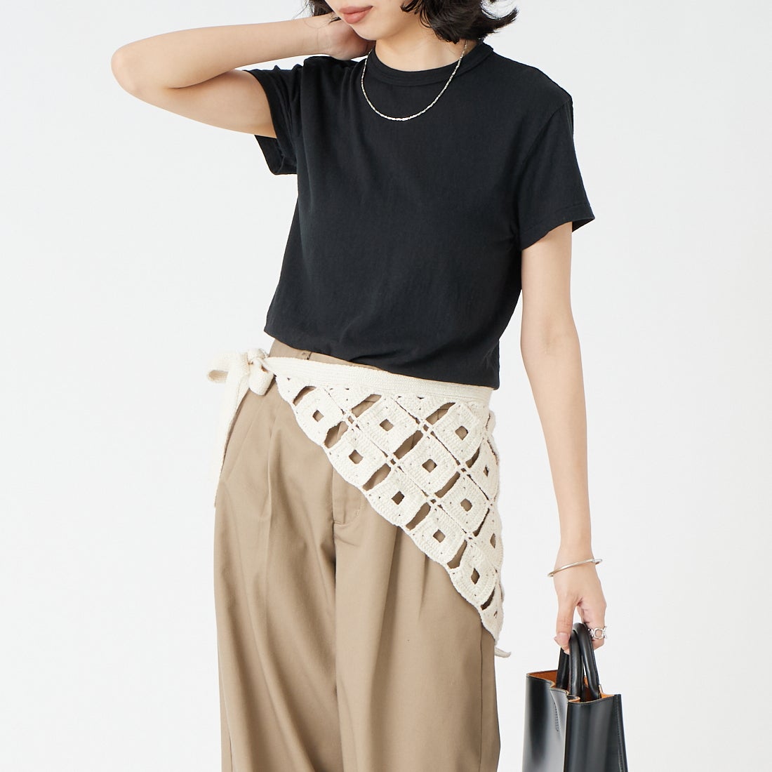 THE SHINZONE [ザ シンゾーン] コットンクルーネックTシャツ [14SMSCU22] 07 BLACK