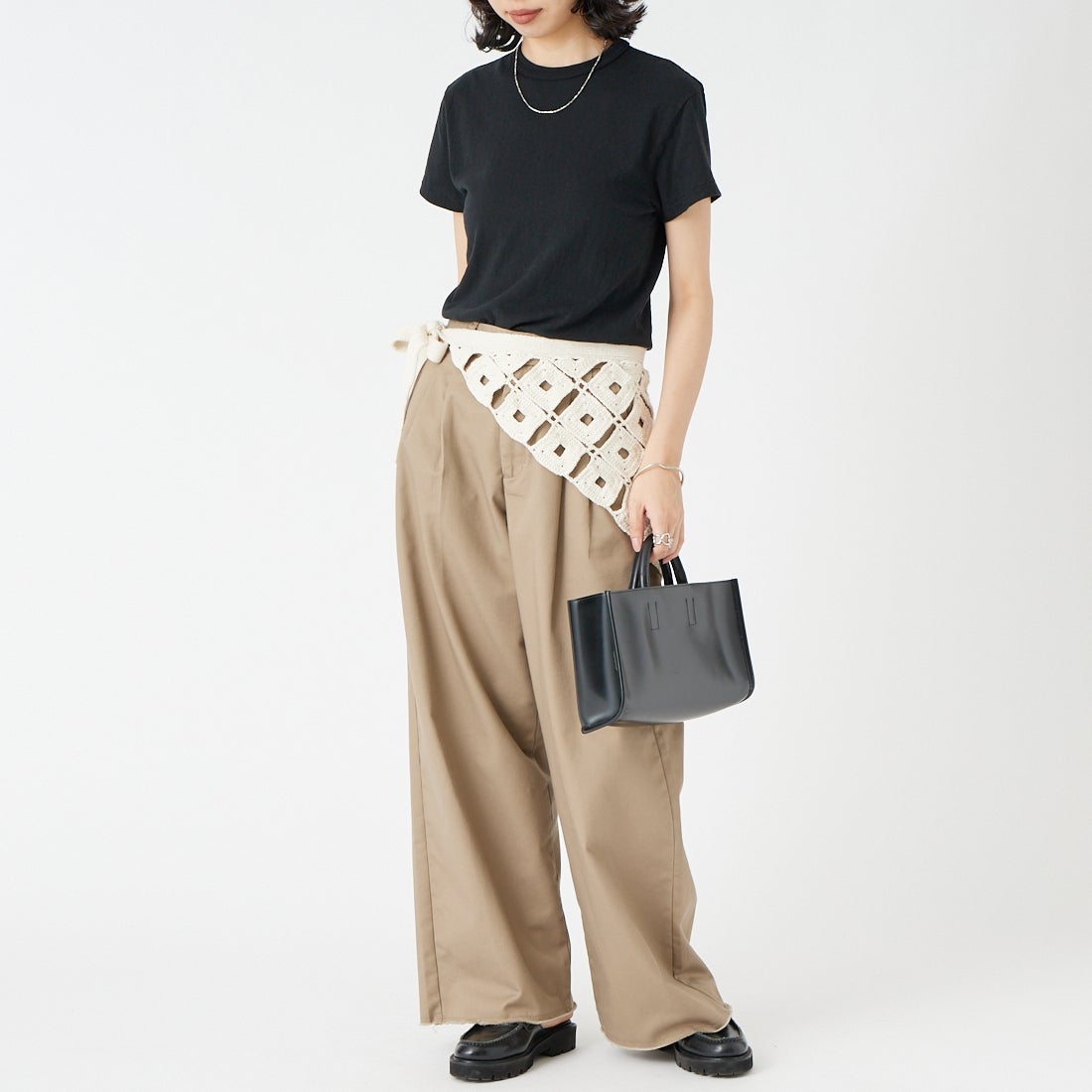 THE SHINZONE [ザ シンゾーン] コットンクルーネックTシャツ [14SMSCU22] 07 BLACK