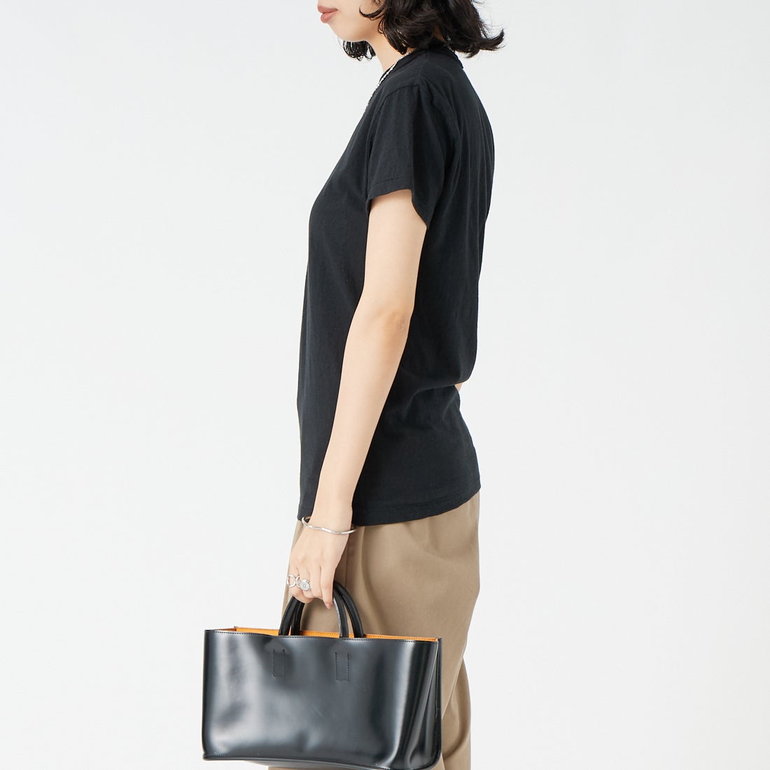 THE SHINZONE [ザ シンゾーン] コットンクルーネックTシャツ [14SMSCU22] 07 BLACK