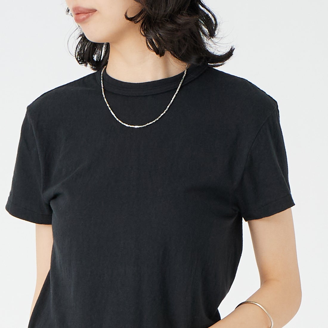 THE SHINZONE [ザ シンゾーン] コットンクルーネックTシャツ [14SMSCU22] 07 BLACK