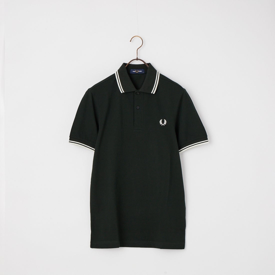 FRED PERRY [フレッドペリー] ティップライン ロゴ刺繍ポロシャツ [M3600] 200 WHITE
