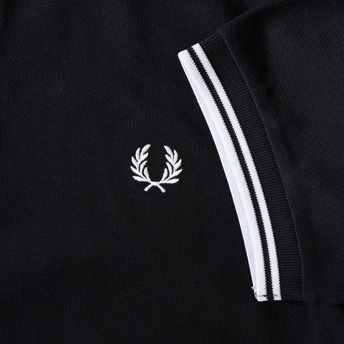 FRED PERRY [フレッドペリー] ティップライン ロゴ刺繍ポロシャツ [M3600] 350 BLACK