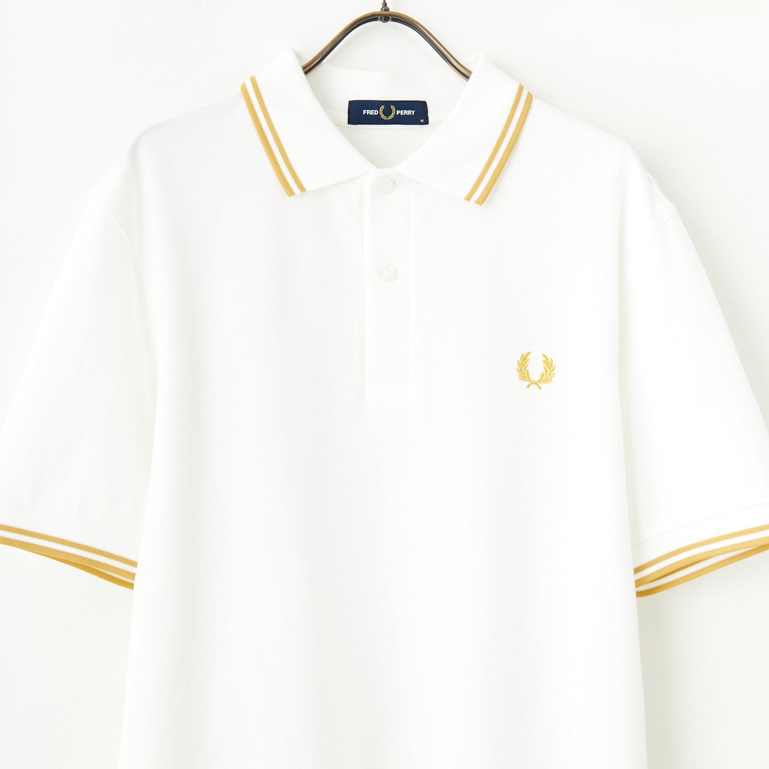FRED PERRY [フレッドペリー] ティップライン ロゴ刺繍ポロシャツ [M3600] Y53 SNWHIT