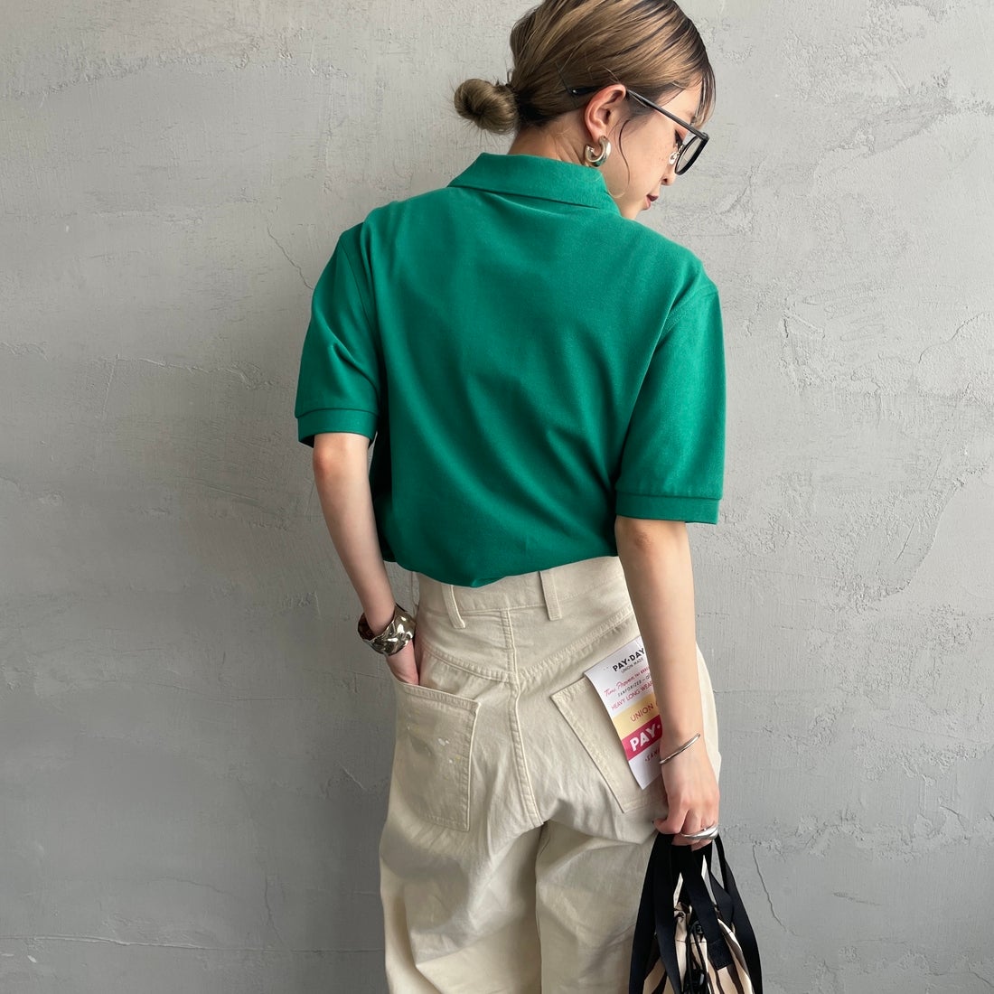 FRED PERRY [フレッドペリー] 鹿の子ポロシャツ [M6000] Y37 LABEL &&モデル身長：150cm 着用サイズ：S&&