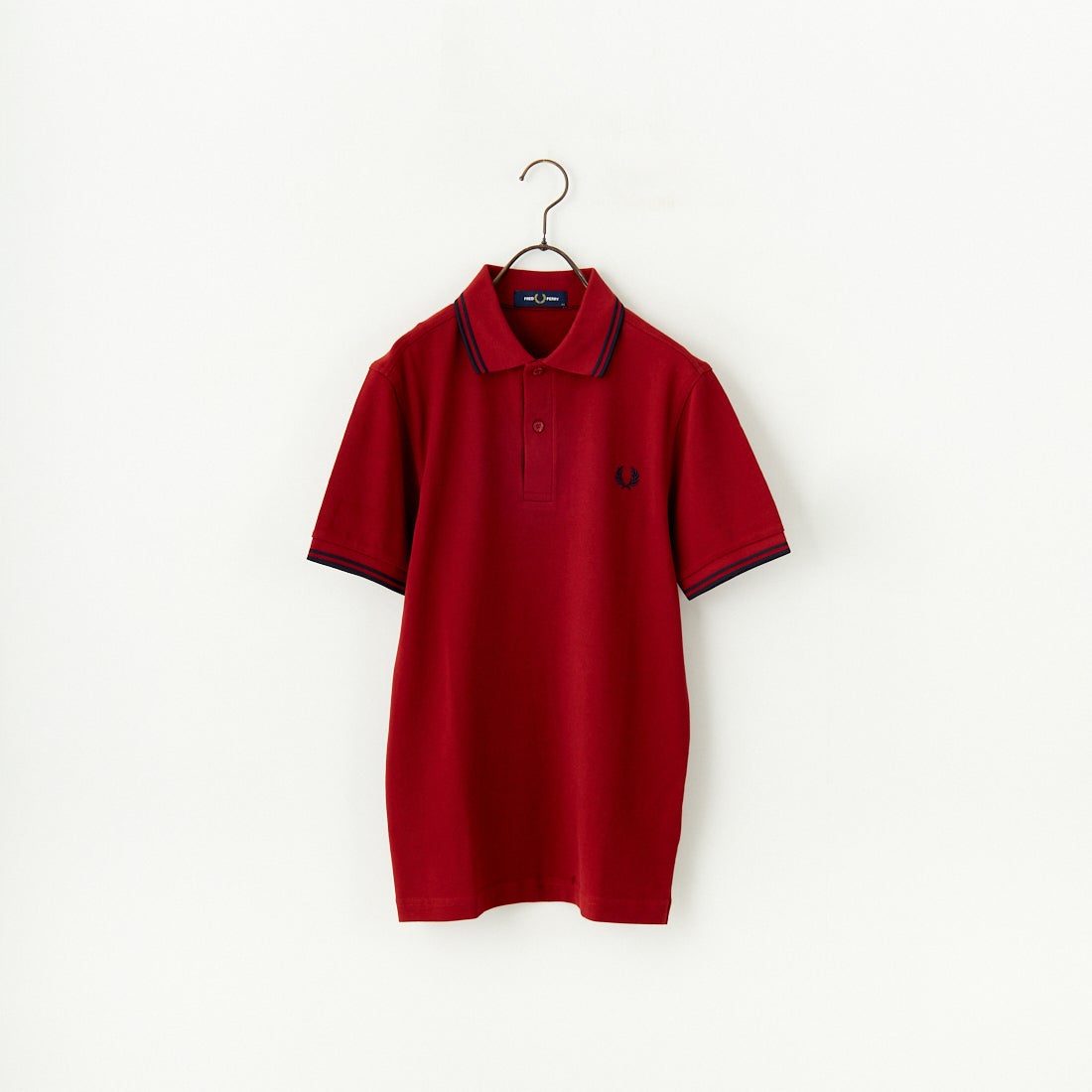 FRED PERRY [フレッドペリー] ティップライン ロゴ刺繍ポロシャツ