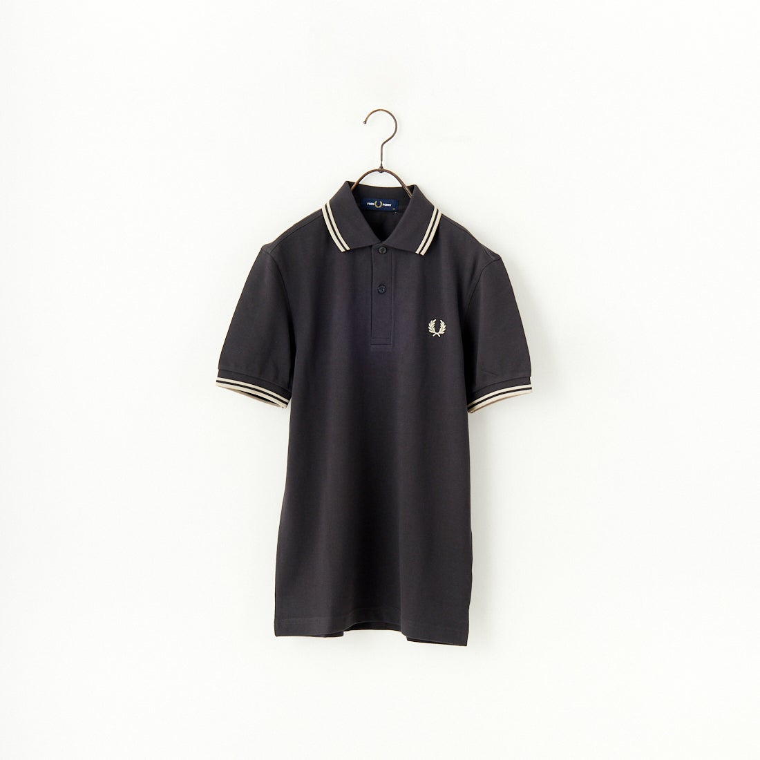 FRED PERRY [フレッドペリー] ティップライン ロゴ刺繍ポロシャツ